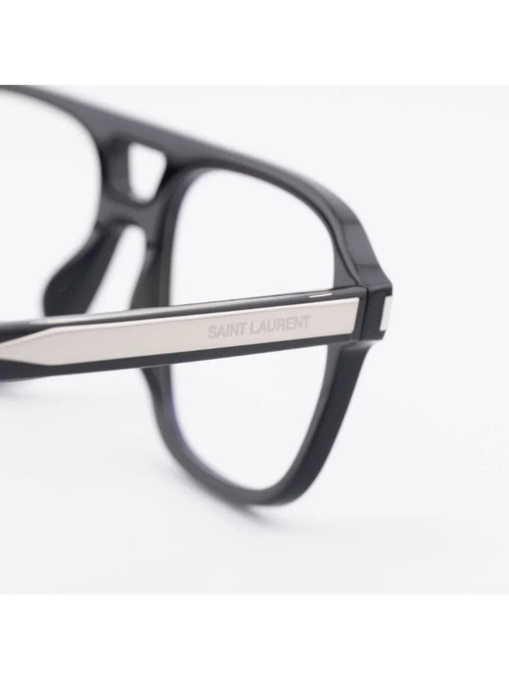 Saint Laurent SL881 OPT 001 Eyeglasses Black 55mm Aviator Frame